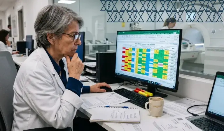 sobrecarga de trabalho na radiologia